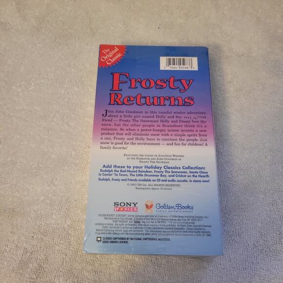 Frosty the Snowman 1989 & Frosty Returns 1992 -Christmas Cartoon Movie VHS set - Picture 5 of 6